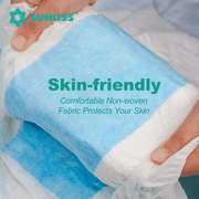 SUNKISS TrustPlus Adult Diapers, Incontinence Briefs with Tabs for Men and Women, Unisex, L, 15 Ct