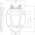 thumbnail image 3 of Potty training seat: built - in elongated toilet seat (19 pulgada), 2 - in - 1 con baby seat, soft - close, quiet, magnetic absorption, easy installation para bottom - fixing toilet, 3 of 7