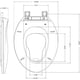 thumbnail image 4 of Elongated toilet seat: no wiggle, easy to install, blanca, 4 of 7