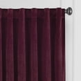 thumbnail image 3 of Eclipse Absolute Zero Harper Absolute Zero 100% Blackout 50 x 108 Curtain Panel in Port, 3 of 3