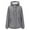 Gray, variant on Winter Jackets for Women Solid Color Plush Thick Zipper Hooded Jacket Long Sleeve Sherpa Lined Windproof Casual Jacket