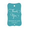 thumbnail image 1 of 100 PCS Thank You Custom Made Hang Tags Personalized Wedding Favor Gift Paper Tags, 1 of 1