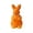 Orange, variant on 8" Easter Bunny Flocked Rabbit Figurine Adorable Decorative Desktop Ornament for Home,Orange