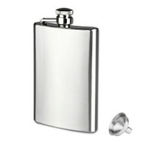 JoyMoreHome 10oz Hip Flask for Men, Leak Proof Stainless Steel Liquor Flask Pocket Whiskey Alcohol Drinkware for Party Camping Travel or Gift