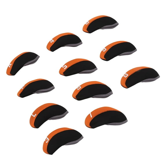 Golf Club Head Covers,11PCS Golf Club Head Golf Club Head Cover Set Golf Club Headcover Sturdy Construction