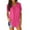 Hot Pink, variant on Womens Tops on Sale, Women's Summer V Neck Short Sleeve Loose Fit T Shirt With Arc Hem Large Size Solid Color Casual Shirts for Women Blouses for Women Dressy Casual Yellow XXXXL