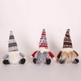 thumbnail image 2 of Christmas Ornament Knitted Plush Gnome Doll Christmas Tree Wall Hanging Pendant Holiday Decor Gift, 2 of 6