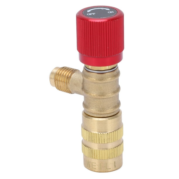 Válvula refrigerante Válvula de seguridad líquida de latón para R22 R410 R134A R404 1/4in macho 5/16in hembra ANGGREK Otros
