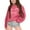 Hot Pink, variant on WOYY Toddler Girls -Lined Sweatshirt Casual Cartoon Cat Print Long Sleeve Pullover