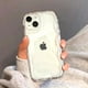 thumbnail image 2 of Funda de silicona suave para iPhone, carcasa transparente ovalada con ondas rizadas, para modelos 16, 15, 14, 13, 12, 11 Pro Max, XR, X, XS, SE, 7, 8, 15 Plus, 2 of 5