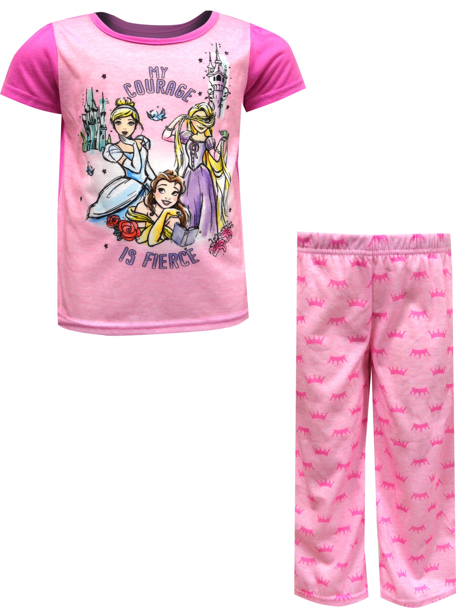 Favorite Characters Girls Disney Princesses My Courage is Fierce Pajama (4)