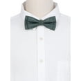 thumbnail image 4 of INSPIRE CHIC Men's Jacquard Adjustable Strap Pre-tied Bow Ties for Elegant Wedding Dark Green, 4 of 4