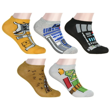 Star Wars Socks Adult Character Costume Cosplay 5 Pair Mix n Match