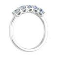 thumbnail image 2 of 1 Carat (ctw) 5-Stone Diamond Wedding Band Ring in 14K White Gold - IGI Certified (Ring Size 8.75), 2 of 7