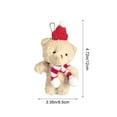 thumbnail image 3 of Wooowa Plush Teddy Bear Decorative Charm - Soft Stuffed Hanging Ornament for Home, Car & Bag, Cute Accent for Daily Decor & Gift Giving, 3 of 6