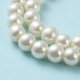 thumbnail image 4 of Pearlized Glass Pearl Round Beads Strands Creamy White 8mm hole: 1mm about 100pcs/strand 32 inch, 4 of 5