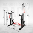 thumbnail image 3 of Yes4All Premium Adjustable Barbell Squat Rack, Red Color, 3 of 8