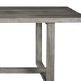 thumbnail image 5 of Vivid Outdoor Patio Dining Table in Gray Eucalyptus Wood, 5 of 10
