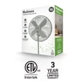 Oscillating Racks Holmes 16 Inch Oscillating Stand Fan 3 Speed Tilt Head Pedestal Brushed ...