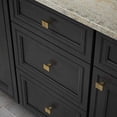 thumbnail image 2 of Franklin Brass P40825K-117 1 1/4" Asymmetric Notched Cabinet Drawer Knob Brushed Brass 10 Pack, 2 of 3