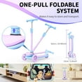 thumbnail image 2 of Kids 3 Wheel Scooter with LED Light- Wheels, Adjustable Height for Ages 3-12, 2 of 7