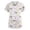 White, variant on Cartoon Printed Scrubs For Women Vneck Medical Scrub Tops Short Sleeve Stretch Nurse Uniform Fashion Scrub Tops With Pocket Beige L