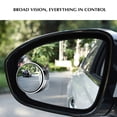 thumbnail image 4 of Feltree Blind Rearview Mirror, 2.2-inch Circular High-definition Glass Rearview Mirror, Pack of 2, 4 of 6