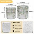 thumbnail image 6 of Green Eucalyptus Pressure Cooker Cover Leaf Red Fruit Watercolor Nature Plant Dust Cover for Kitchen Appliances with Top Handle & Storage Pockets, Fits 8 Quart Instant Pot, Air Fryer, Crock Pot, 6 of 9