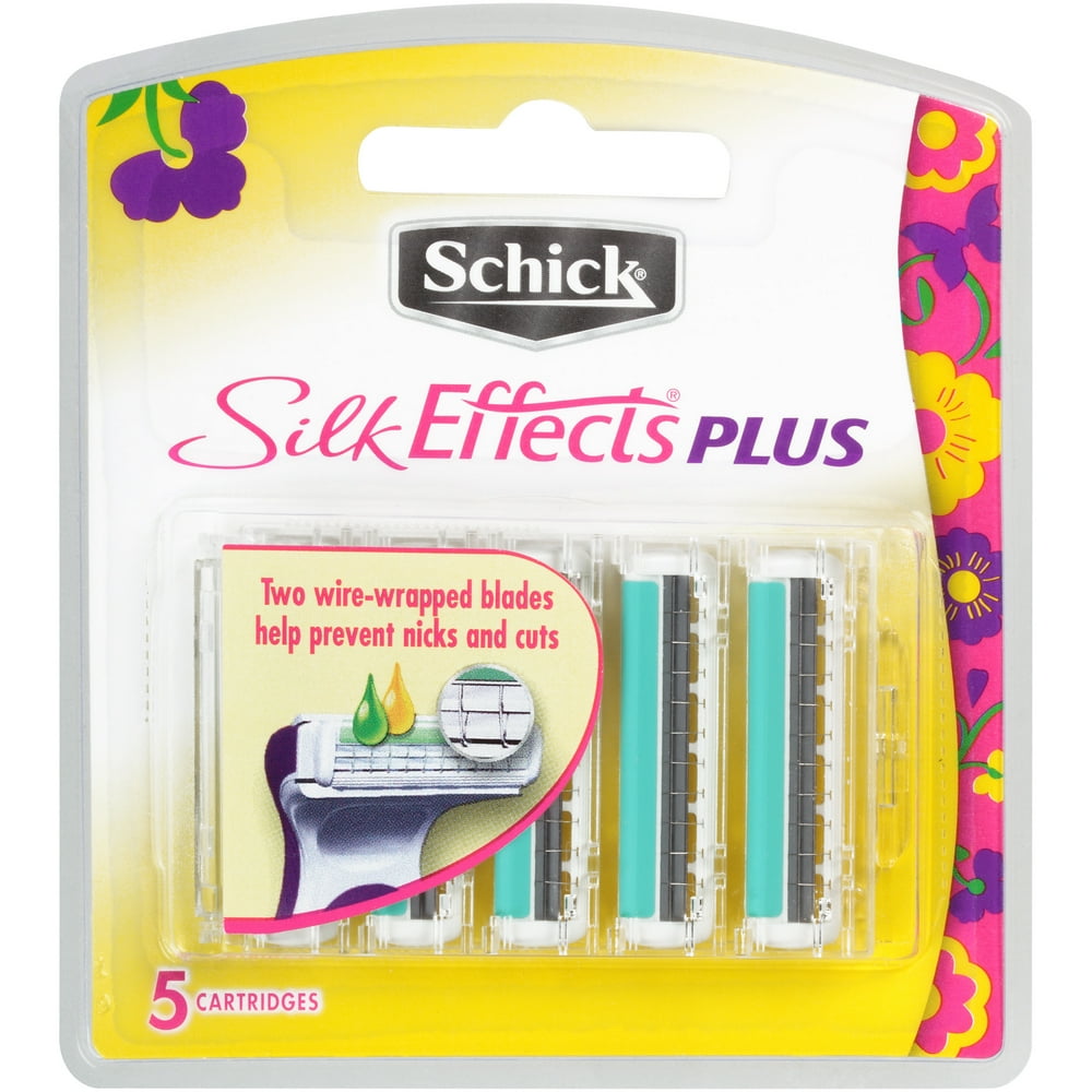 Schick Silk Effects Plus Women's Razor Blade Refills, 5 Ct Walmart