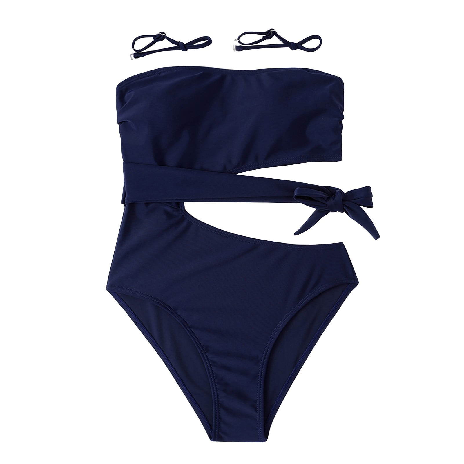 adviicd Bikinis For Teens Period Swimwear For Teens Women's 2 Pcs Ruched Triangle Bikini Bra