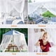 thumbnail image 5 of Decoración de cama con dosel con mosquitero, cuenta con cortinas de cama con dosel universales de 4 puertas, dosel de cama con poste de esquina con tela liviana y transpirable para cortinas de dosel, 5 of 5