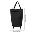 thumbnail image 3 of OUSITAID Home Essentials Portable Shopping Wheel Bag Tug Bag Telescopic Roller Bag Supermarket Shopping Bag Shopping Cart Foldable Backpack Home Organizer Container on Clearance, 3 of 5