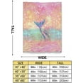 thumbnail image 4 of Mermaid Tail Mythical Ocean Life Flannel Fleece Throw Blankets for Chair 50"x40" Decorative Cover,Super Soft Gift Idea, 4 of 5