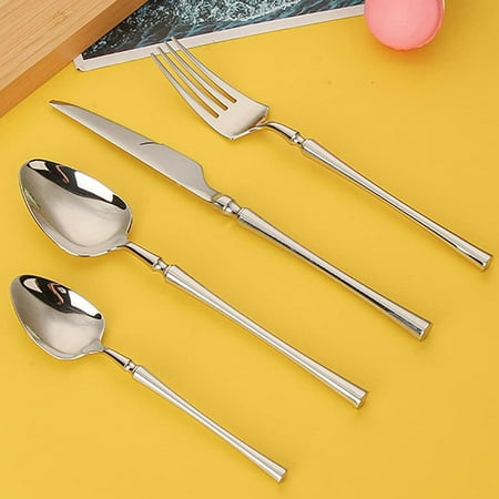 

32 Piece Silverware Set for 8 Premium Stainless Steel Flatware Sets Include Teaspoons Knives Forks and Spoons Cutlery Set Mirror Polished Home Kitchen Christmas Restaurant Tableware Utensils