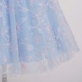 thumbnail image 7 of IBTOM CASTLE Flower Girls Dress for Wedding Round Neck Sleeveless Floral Embroidered Ruffle Tulle Dress Birthday Party Princess Pageant Gown with Bowknot 4-5 Years Sky Blue, 7 of 7