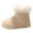Beige, variant on Quealent Toddler Boy Girl Snow Boots Waterproof Winter Warm Boots Nonslip Lightweight Outdoor Walking Shoes for Cold Weather Black for Size 2.5
