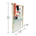 thumbnail image 3 of Hape Standing Flip Flat Double-Sided Blackboard/Whiteboard Easel with  4 Chalks, 2 Marker Pens & Board Rubber, 3 of 6