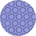 thumbnail image 1 of Ahgly Company Machine Washable Indoor Square Transitional Purple Mimosa Purple Area Rugs, 3' Square, 1 of 7