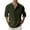 Army Green, variant on Bcfgryg Mens Spring Loose Stand Collar Solid Color Pocket Long Sleeve Pullover Shirt Men's Casual Shirts