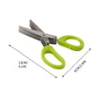 thumbnail image 3 of Mefallenssiah 5-Layer Stainless Steel Scallion Flower Cutter Multi-Functional Seaweed Food Supplement Scissors Kitchen Paper Cutting Tool, 3 of 9