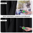 thumbnail image 4 of TOPICK Black Blackout Curtains for Bedroom Thermal Insulated Drapes for Living Room Home Office Rod Pocket Curtains Set of 2 Panels Each 30"W x 84"L, 4 of 12