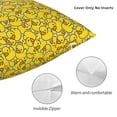 thumbnail image 3 of Pofeuu Ducky Cartoon Animal Yellow Print Double-sided plush pillowcase Square Throw Pillow Covers Pillows Cover for Living Room Bedroom Sofa Couch Cushion Cover（No pillow core）-22"x22", 3 of 7