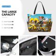 thumbnail image 3 of Kdxio Different Construction Site Vehicles for Beach Bag for Women Large Beach Tote Bag Waterproof Sandproof Swim Bag with Zipper Pockets Beach Vacation Travel, 3 of 7