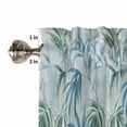 thumbnail image 5 of Green Blue Botanical Kitchen Valances for Windows 42x12 Inch Kitchen Curtains Valances Rod Pocket Watercolor Vintage Leaves Bathroom Window Valances for Window Treatment Decor, 5 of 6