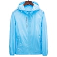 thumbnail image 6 of Men's UPF 50+ Sun Protection Athletic Shell Jacket Lightweight Quick Dry Hooded Windbreaker with Zip Pockets for Hiking Fishing Travel, Dark Blue, M, 6 of 8