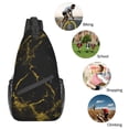 thumbnail image 6 of ZICANCN Crossbody Sling Bag for Men Women - Marble Abstract Casual Shoulder Backpacks for Travel Sport Climbing Runners Daypack, 6 of 9