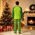 thumbnail image 5 of Onlypjs Family Christmas Pajamas Matching Sets, Christmas Tree Raglan Tops with Plaid Pants, Holiday Lounge Sets for Couples, Women and Men, 5 of 5
