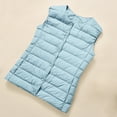 thumbnail image 6 of Puffer Vest for Women Cropped Lightweight Sleeveless Buttons Quilted Padded Coat Winter Warm Insulated Jacket with Pockets, 6 of 9