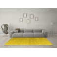 thumbnail image 3 of Ahgly Company Machine Washable Indoor Rectangle Abstract Yellow Modern Area Rugs, 8' x 10', 3 of 4