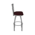 thumbnail image 2 of 820 Catalina Stainless Steel 25" Swivel Counter Stool with Canter Bordeaux Seat, 2 of 4